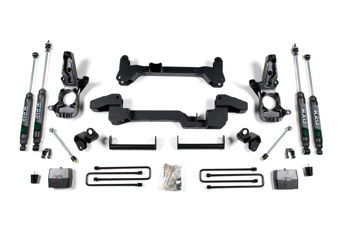 01-10 Silverado 1500/2500 HD/3500 HD 2WD 6 Inch Lift Kit Zone Offroad