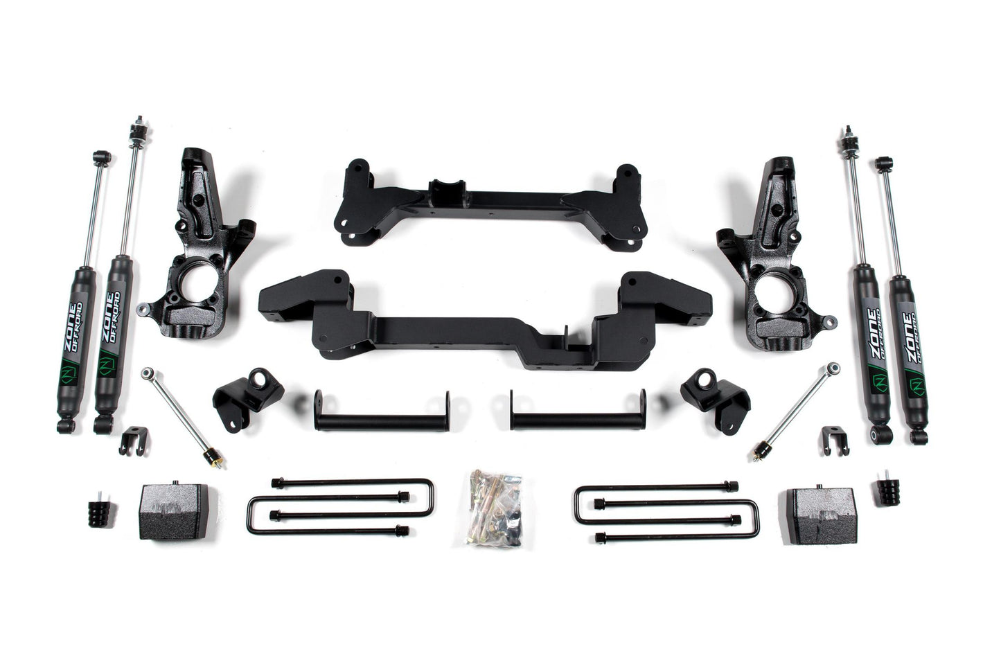 01-10 Silverado 1500/2500 HD/3500 HD 2WD 6 Inch Lift Kit Zone Offroad-1