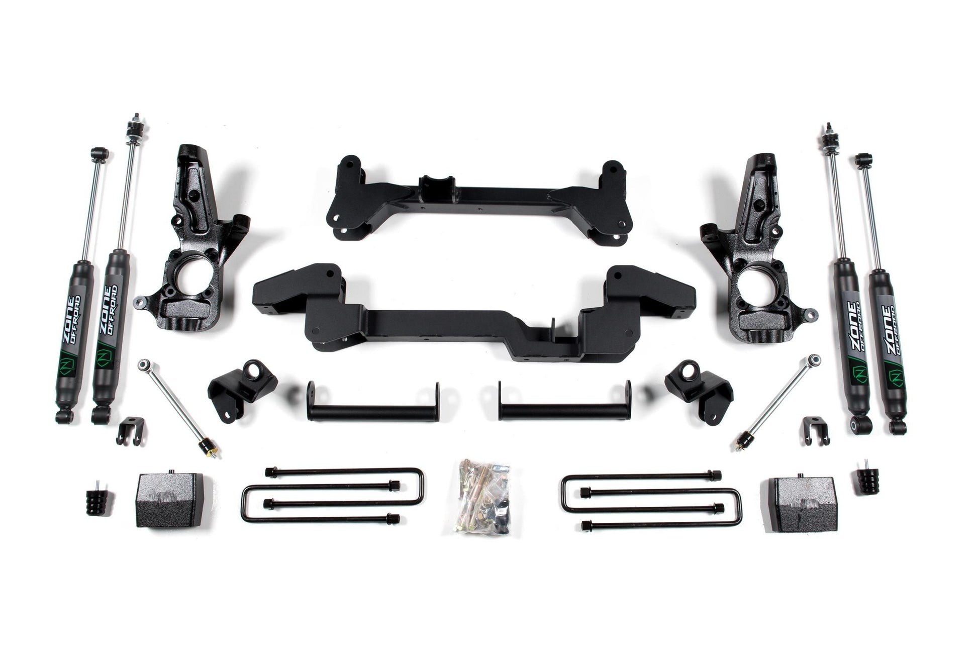 01-10 Silverado 1500/2500 HD/3500 HD 2WD 6 Inch Lift Kit Zone Offroad-1