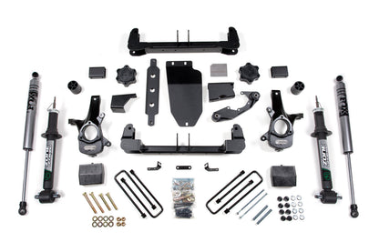 14-18 Silverado/Sierra 1500 4WD 6.5 Inch Lift Kit With Replacement Strut Alum/Stamped Arms Zone Offroad-8