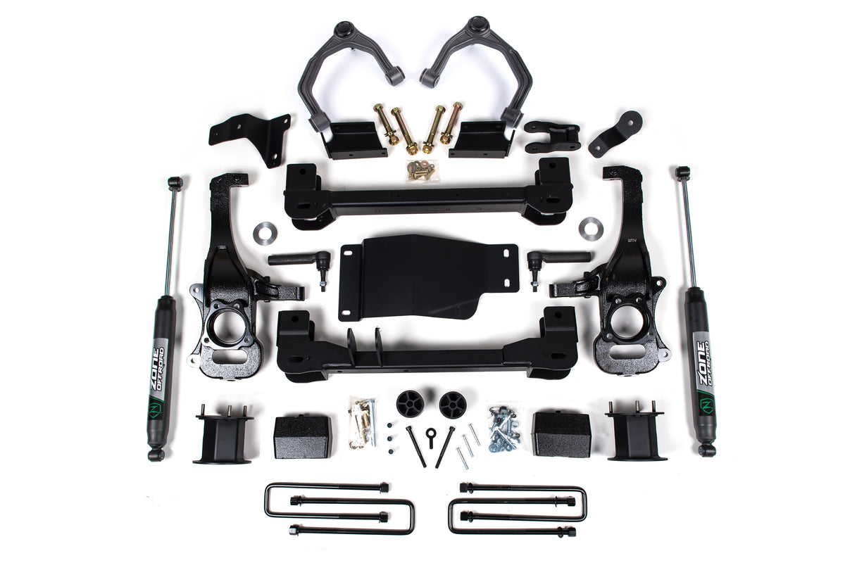 19-24 Silverado/Sierra 1500 4 Inch Lift Kit Zone Offroad-1