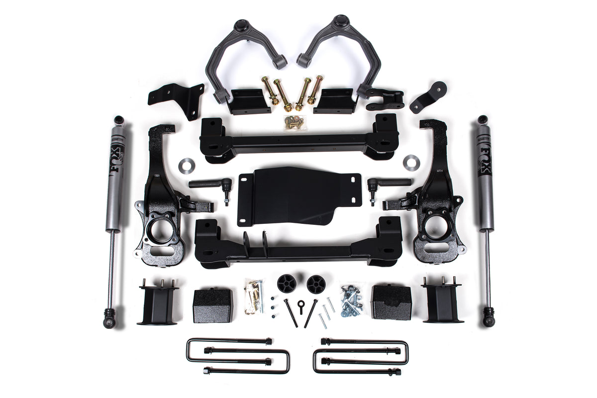 19-24 Silverado/Sierra 1500 4WD 6 Inch Lift Kit Zone Offroad-3