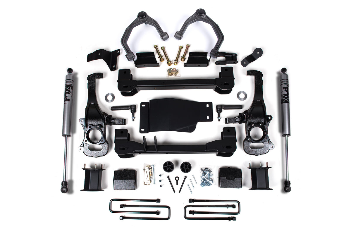 19-24 Silverado/Sierra 1500 4WD 6 Inch Lift Kit Zone Offroad-6