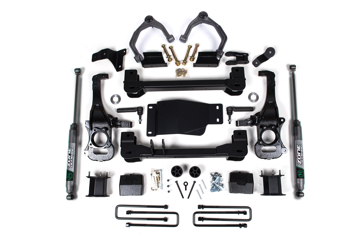 19-24 Chevy/GM Trail Boss / AT4 1500 4WD 4 Inch Lift Kit Zone Offroad-3