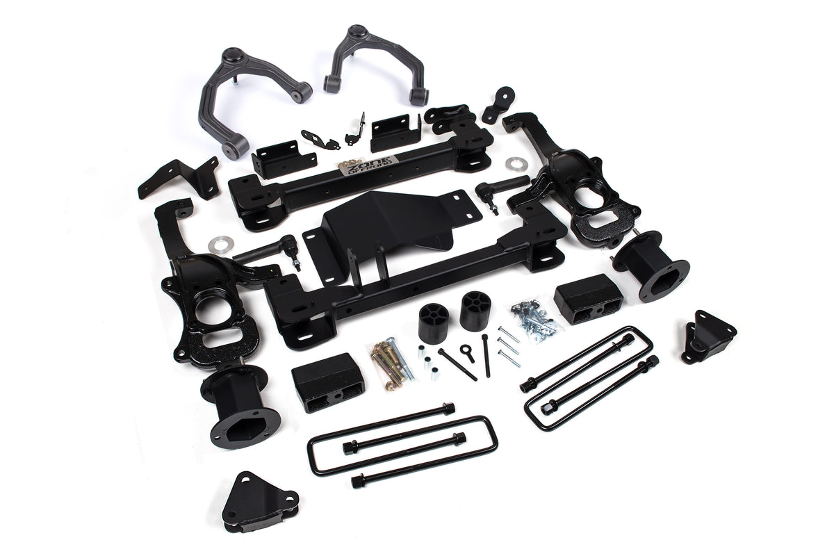 19-24 Sierra 1500 Denali 4WD 4 Inch Lift Kit No Shocks Zone Offroad-1