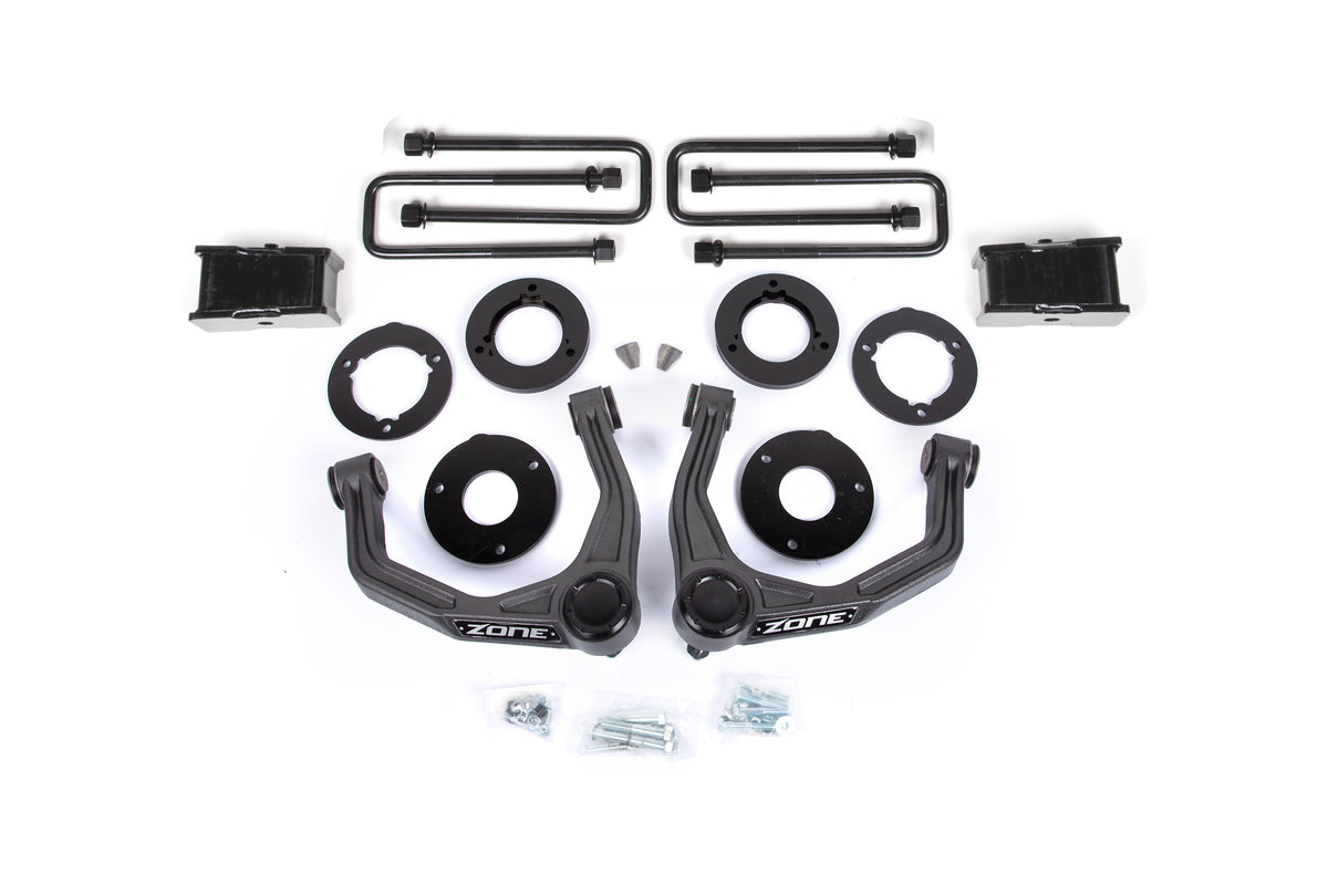 19-22 Silverado/Sierra 1500 AT4 / Trail Boss 1.75 Inch Lift Kit 1 Inch Rear Block Zone Offroad