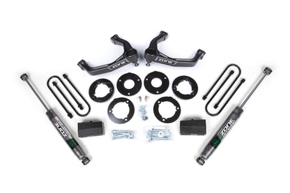 1.75 Inch Suspension Lift Kit For 2025 Silverado/Sierra 1500 4WD 1 Inch Rear Block Spacer Zone Offroad-5