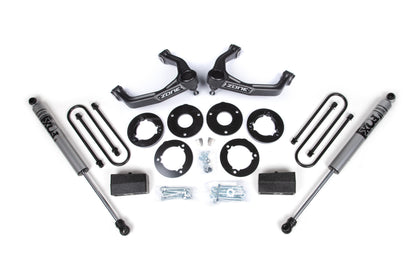 1.75 Inch Suspension Lift Kit For 2025 Silverado/Sierra 1500 4WD 1 Inch Rear Block Spacer Zone Offroad-8