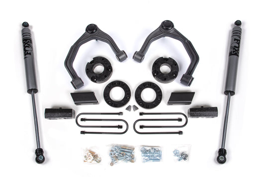 3.5 Inch Lift Kit For 2025 Silverado/Sierra 1500 4WD Zone Offroad-1