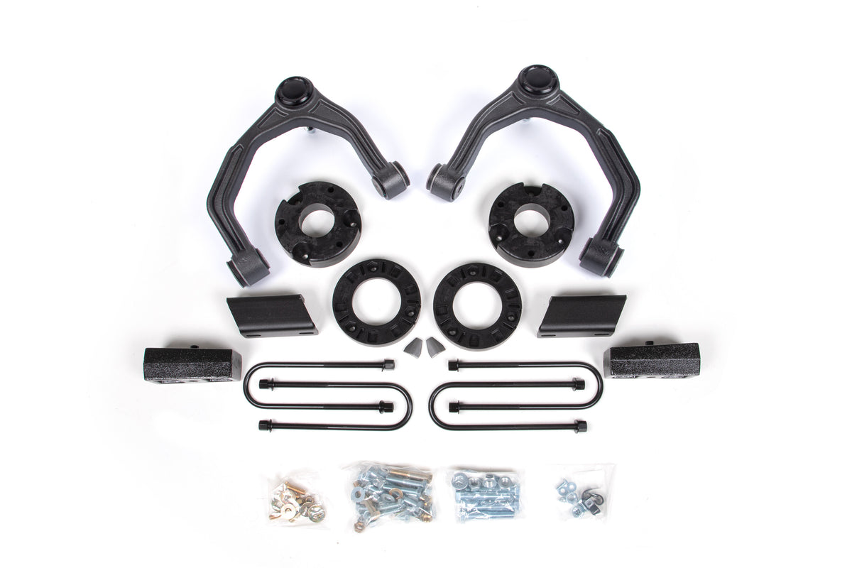 3.5 Inch Lift Kit For 2025 Silverado/Sierra 1500 4WD Zone Offroad-4