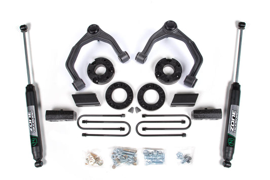 Zone Offroad 3.5 Inch Lift Kit For 2025 Silverado/Sierra 1500 4WD Zone Offroad