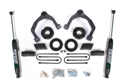 3.5 Inch Lift Kit For 2025 Silverado/Sierra 1500 4WD Zone Offroad