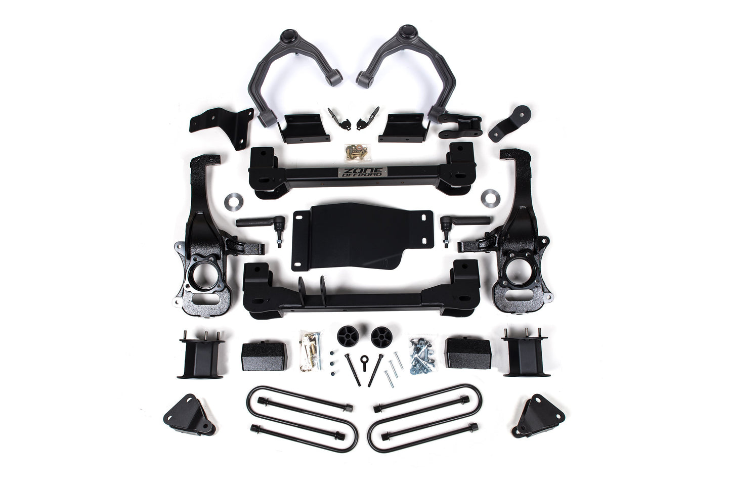 4 Inch Lift Kit for 25-Up Silverado/Sierra 1500 Denali High Country 4WD w/ ARC, 3 Inch Rear Block Spacer Front Rear Shock Spacer Zone Offroad
