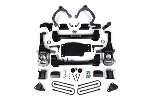 4 Inch Lift Kit for 25-Up Silverado/Sierra 1500 Denali High Country 4WD w/ ARC, 3 Inch Rear Block Spacer Front Rear Shock Spacer Zone Offroad
