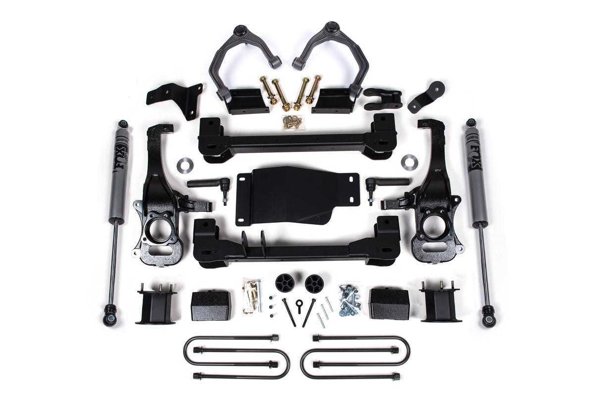 4 Inch Lift Kit For 2025 Silverado/Sierra 1500 4WD 3 Inch Rear Block Spacer Front Zone Offroad-1