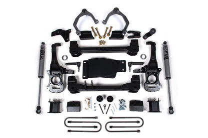 4 Inch Lift Kit For 2025 Silverado/Sierra 1500 4WD 3 Inch Rear Block Spacer Front Zone Offroad-1