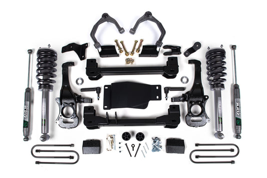 25-26 Chevrolet Silverado 1500 - GMC Sierra 1500 4WD 4 Inch Suspension Lift Kit, 3 Inch Rear Lift, Block - Nitro Loaded Struts, Nitro Shocks Zone Offroad