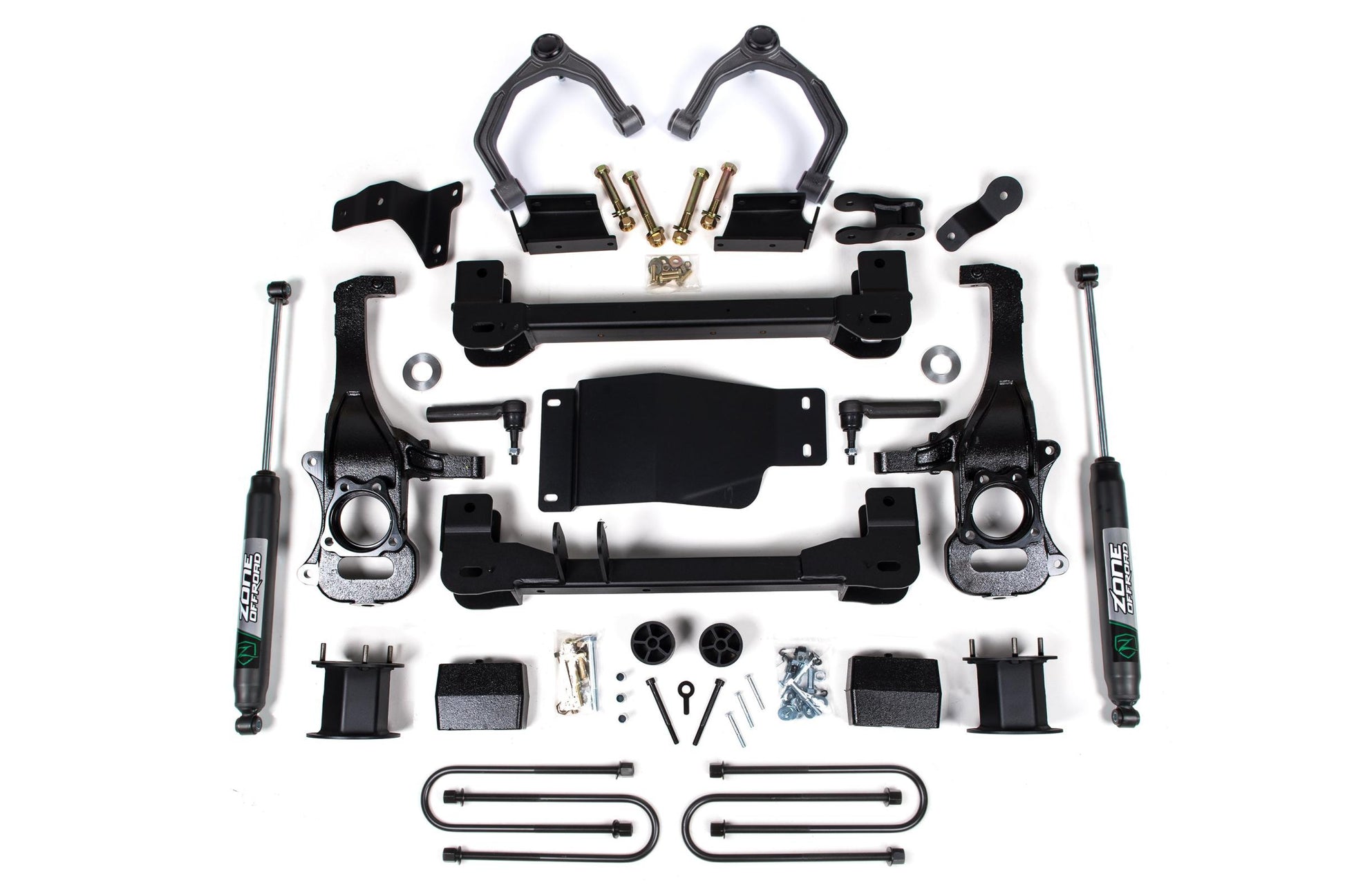 Zone Offroad 4 Inch Lift Kit For 2025 Silverado/Sierra 1500 4WD 3 Inch Rear Block Spacer Front Zone Offroad