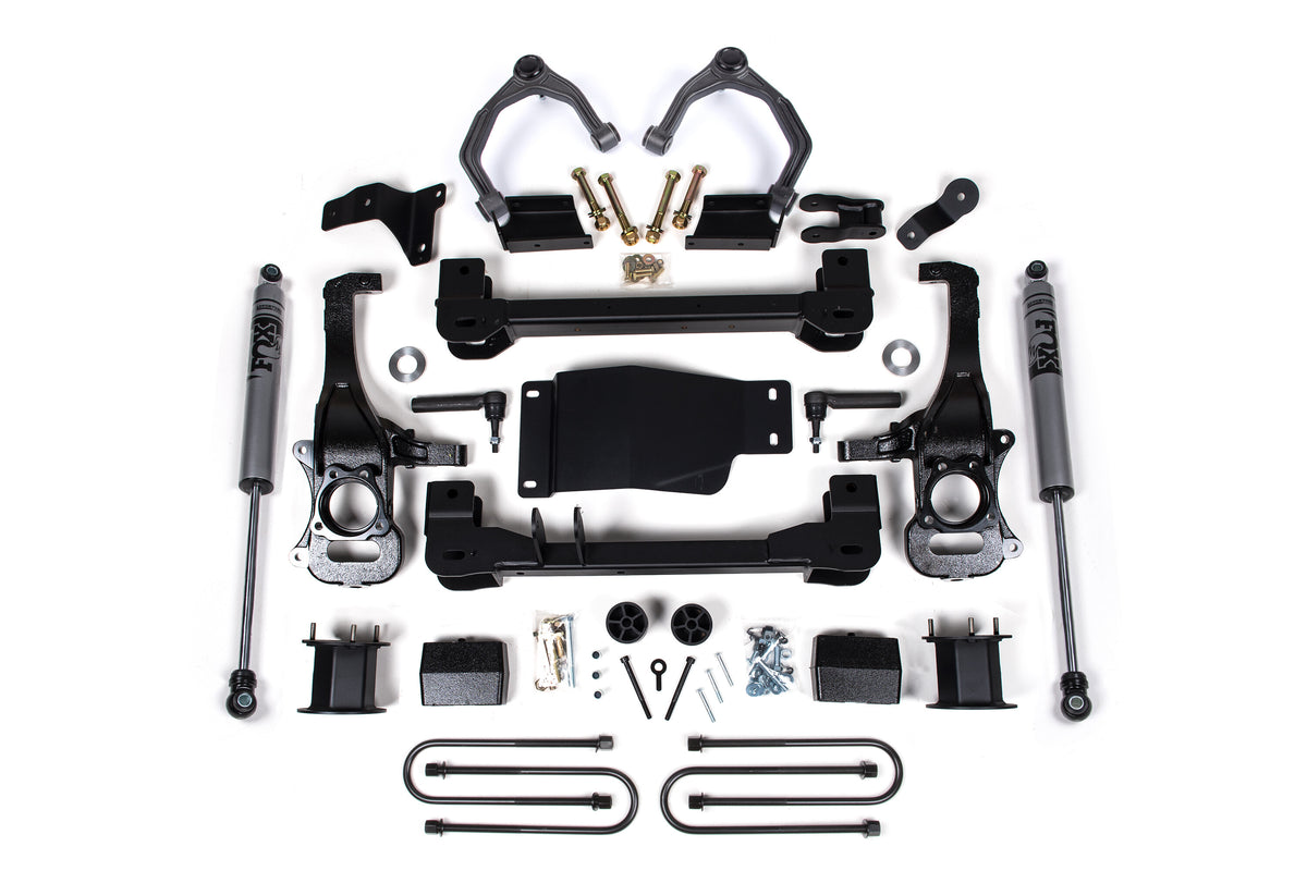 4 Inch Lift Kit For 2025 Silverado/Sierra 1500 4WD 3 Inch Rear Block Spacer Front Zone Offroad