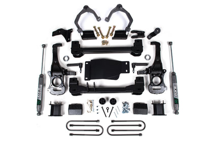 4 Inch Lift Kit For 2025 Silverado/Sierra 1500 4WD 3 Inch Rear Block Spacer Front Zone Offroad-3