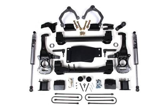 4 Inch Lift Kit For 2025 Silverado/Sierra 1500 Custom Trail Boss/LT Trail Bass/AT4 4WD 3 Inch Rear Block Spacer Front Zone Offroad-1