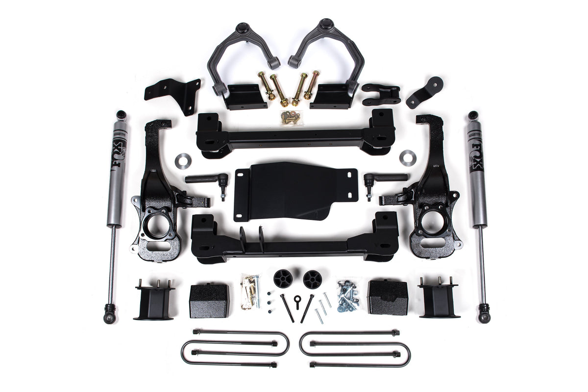 4 Inch Lift Kit For 2025 Silverado/Sierra 1500 Custom Trail Boss/LT Trail Bass/AT4 4WD 3 Inch Rear Block Spacer Front Zone Offroad-1