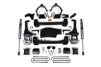 4 Inch Lift Kit For 2025 Silverado/Sierra 1500 Custom Trail Boss/LT Trail Bass/AT4 4WD 3 Inch Rear Block Spacer Front Zone Offroad-1