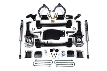 4 Inch Lift Kit For 2025 Silverado/Sierra 1500 Custom Trail Boss/LT Trail Bass/AT4 4WD 3 Inch Rear Block Spacer Front Zone Offroad-4