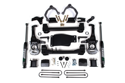 4 Inch Lift Kit For 2025 Silverado/Sierra 1500 Custom Trail Boss/LT Trail Bass/AT4 4WD 3 Inch Rear Block Spacer Front Zone Offroad