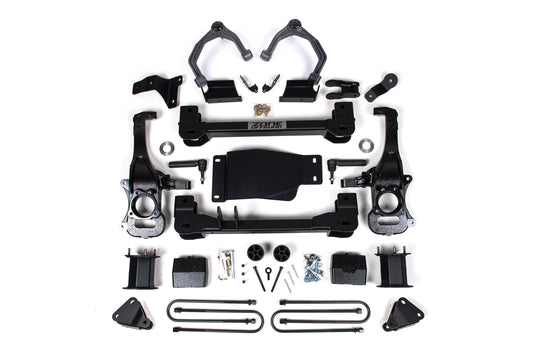 6 Inch Lift Kit For 25-Up Silverado/Sierra 1500 4WD W/ARC 5 Inch Rear, Block Spacer Front, Rear Shock Spacer Zone Offroad