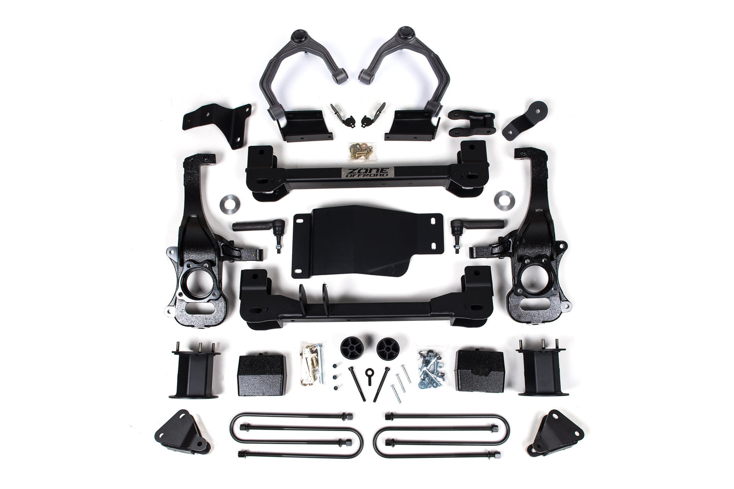 6 Inch Lift Kit For 25-Up Silverado/Sierra 1500 4WD W/ARC 5 Inch Rear, Block Spacer Front, Rear Shock Spacer Zone Offroad