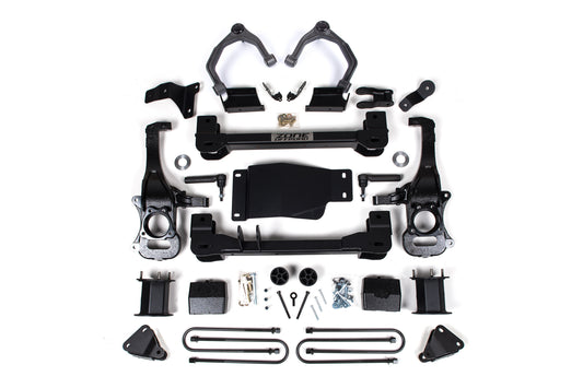 6 Inch Lift Kit For 25-Up Silverado/Sierra 1500 4WD W/ARC 5 Inch Rear, Block Spacer Front, Rear Shock Spacer Zone Offroad