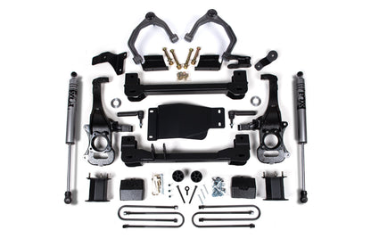 6 Inch Lift Kit For 2025 Silverado/Sierra 1500 Custom/LT/LTZ/PPV/RST/WT/Elevation/PRO/SLE/SLT 4WD 5 Inch Rear Block Spacer Front Zone Offroad-1