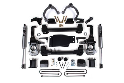 6 Inch Lift Kit For 2025 Silverado/Sierra 1500 Custom/LT/LTZ/PPV/RST/WT/Elevation/PRO/SLE/SLT 4WD 5 Inch Rear Block Spacer Front Zone Offroad-7