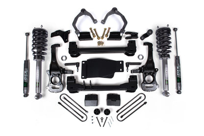 25-26 Chevrolet Silverado 1500 - GMC Sierra 1500 4WD 6 Inch Suspension Lift Kit, 5 Inch Rear Lift, Block - Nitro Loaded Struts, Nitro Shocks Zone Offroad-3