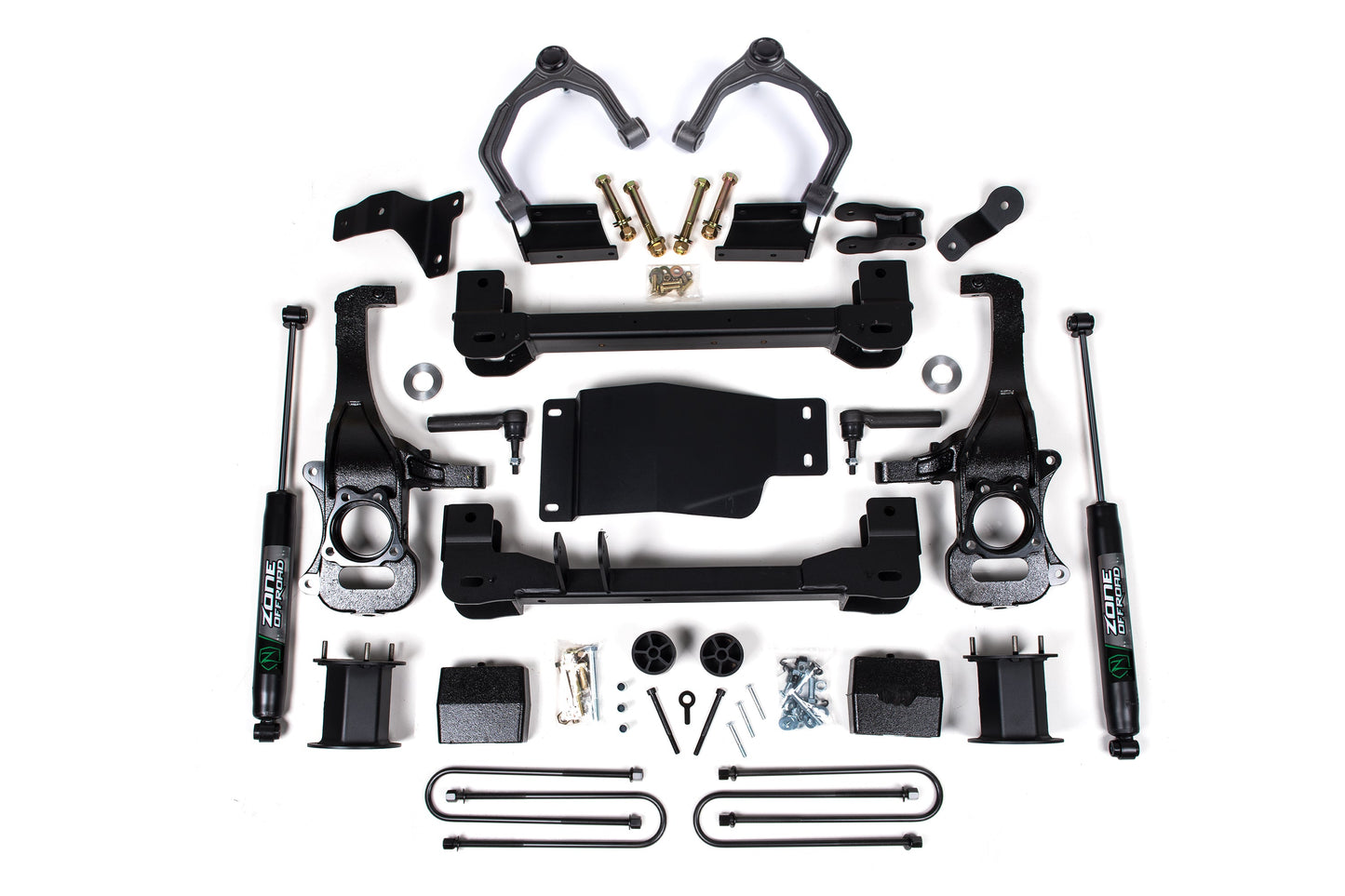 6 Inch Lift Kit For 2025 Silverado/Sierra 1500 Custom/LT/LTZ/PPV/RST/WT/Elevation/PRO/SLE/SLT 4WD 5 Inch Rear Block Spacer Front Zone Offroad