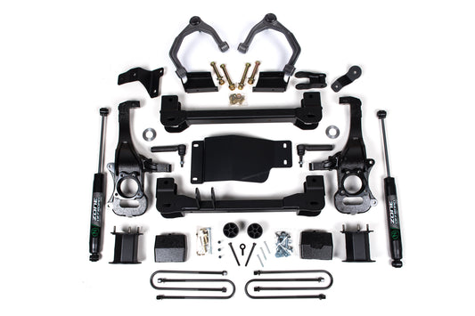 6 Inch Lift Kit For 2025 Silverado/Sierra 1500 Custom/LT/LTZ/PPV/RST/WT/Elevation/PRO/SLE/SLT 4WD 5 Inch Rear Block Spacer Front Zone Offroad