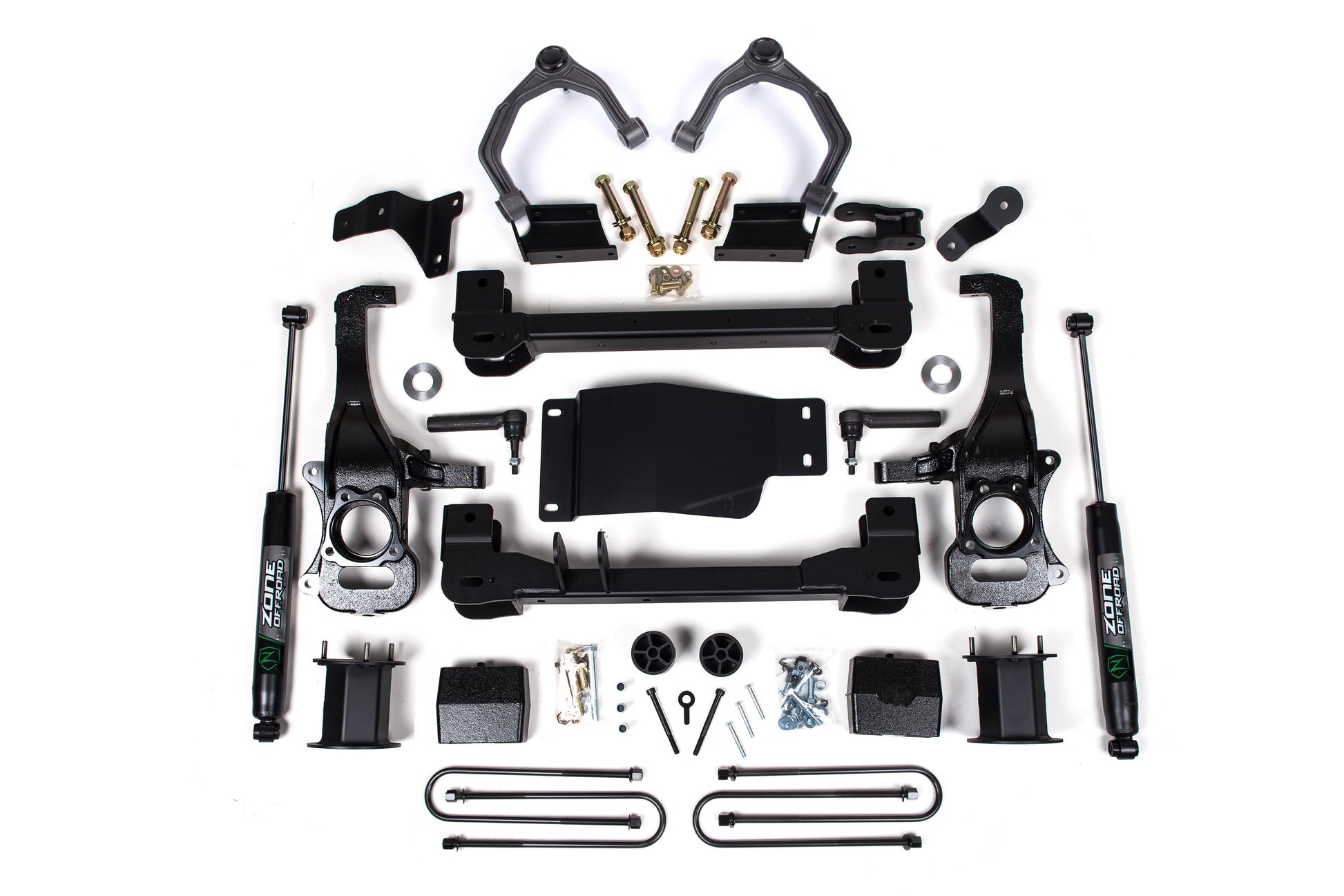 6 Inch Lift Kit For 2025 Silverado/Sierra 1500 Custom/LT/LTZ/PPV/RST/WT/Elevation/PRO/SLE/SLT 4WD 5 Inch Rear Block Spacer Front Zone Offroad