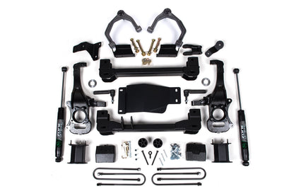 6 Inch Lift Kit For 2025 Silverado/Sierra 1500 Custom/LT/LTZ/PPV/RST/WT/Elevation/PRO/SLE/SLT 4WD 5 Inch Rear Block Spacer Front Zone Offroad