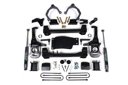 6 Inch Lift Kit For 2025 Silverado/Sierra 1500 Custom/LT/LTZ/PPV/RST/WT/Elevation/PRO/SLE/SLT 4WD 5 Inch Rear Block Spacer Front Zone Offroad-3