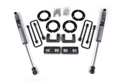 07-18 GM 1500 3 Inch Adventure Series Lift Kit 2 Inch Rear Block Spacer Shocks Zone Offroad-5