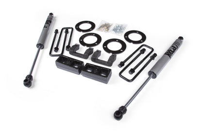 07-18 GM 1500 3 Inch Adventure Series Lift Kit 2 Inch Rear Block Spacer Shocks Zone Offroad-9