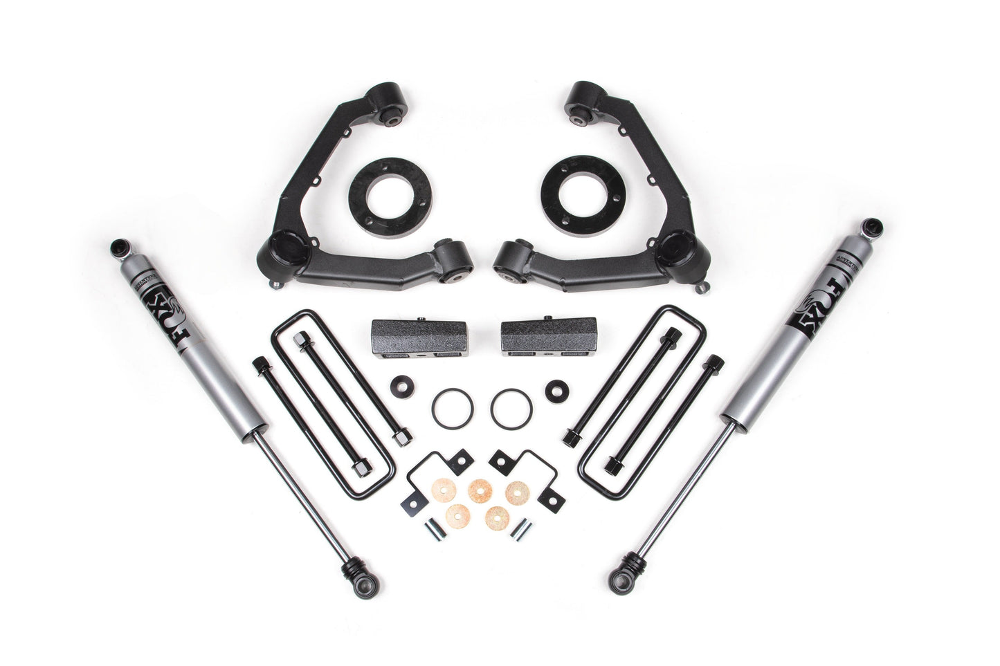 23-26 GM Colorado Trail Boss/GMC AT4 3 Inch Adventure Series Lift Kit, 2.5 Inch Rear Lift, Block - Fox Adv Series Shocks Zone Offroad
