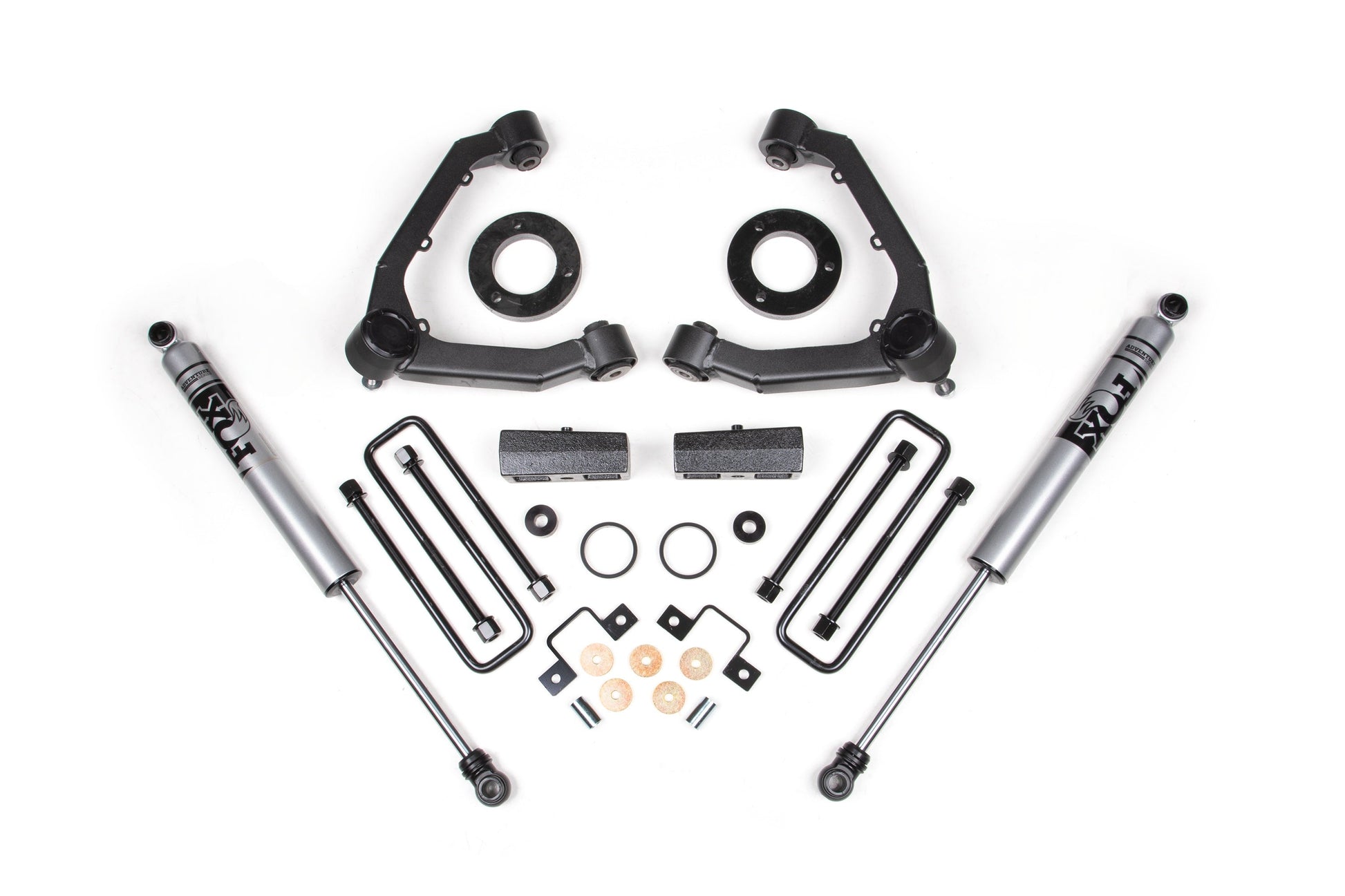 23-26 GM Colorado Trail Boss/GMC AT4 3 Inch Adventure Series Lift Kit, 2.5 Inch Rear Lift, Block - Fox Adv Series Shocks Zone Offroad