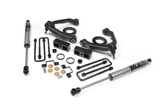 23-26 GM Colorado Trail Boss/GMC AT4 3 Inch Adventure Series Lift Kit, 2.5 Inch Rear Lift, Block - Nitro Shocks Zone Offroad