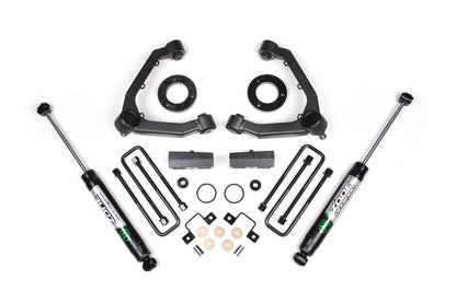 23-26 GM Colorado Trail Boss/GMC AT4 3 Inch Adventure Series Lift Kit, 2.5 Inch Rear Lift, Block - Nitro Shocks Zone Offroad-1