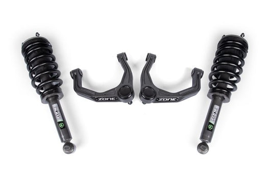 19-26 Chevrolet Silverado 1500 - GMC Sierra 1500 4WD 2 Inch Leveling Kit, 0 Inch Rear Lift - Nitro Loaded Struts Zone Offroad