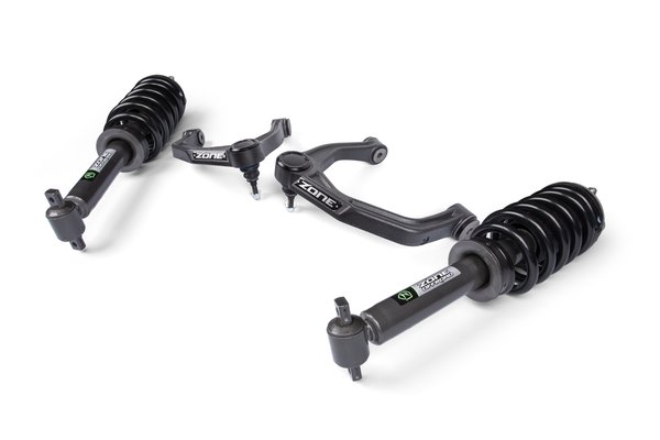 19-26 Chevrolet Silverado 1500 - GMC Sierra 1500 4WD 2 Inch Leveling Kit, 0 Inch Rear Lift - Nitro Loaded Struts Zone Offroad-1