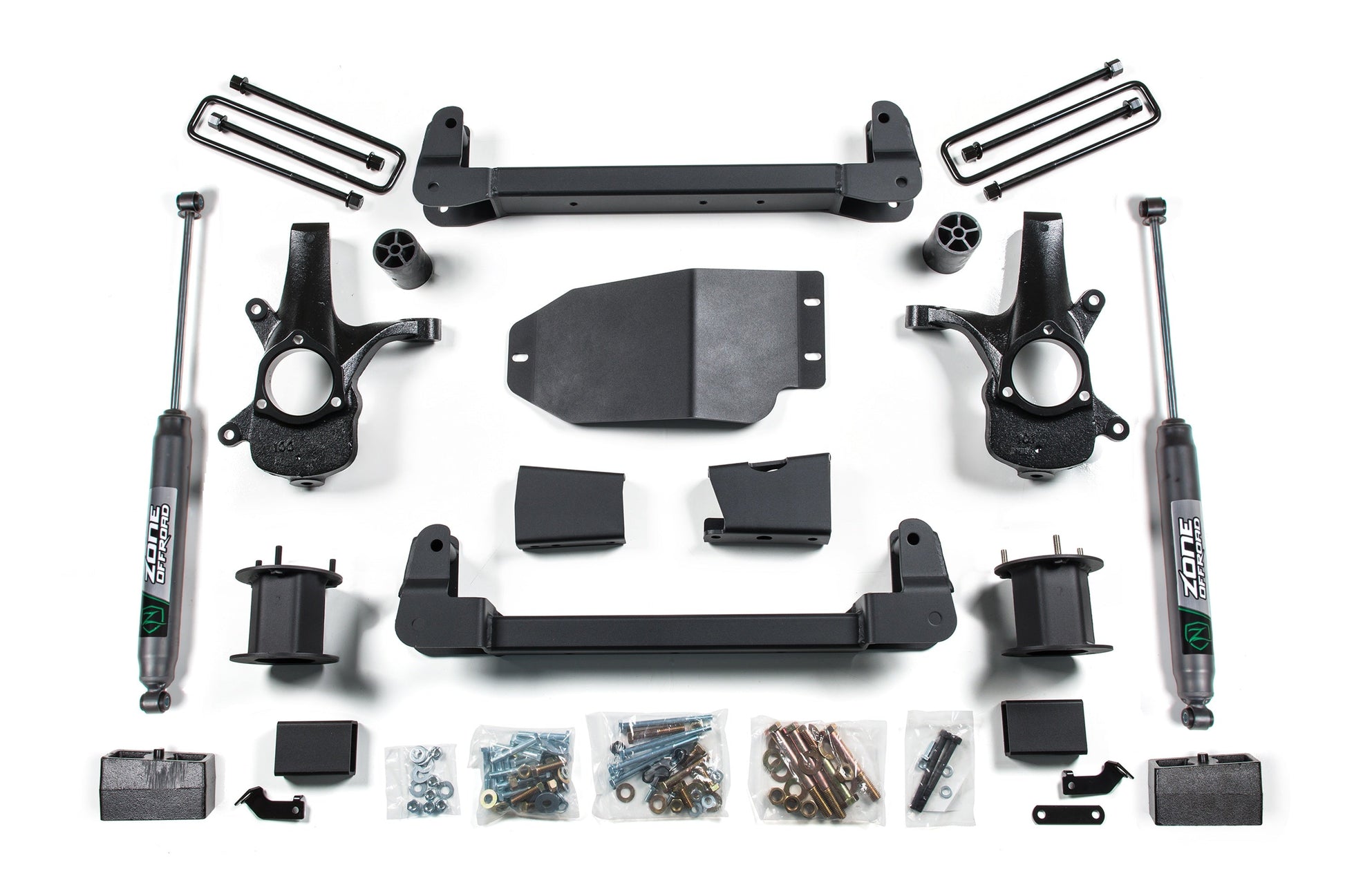 07-13 Chevrolet Silverado 1500 - GMC Sierra 1500 2WD 4.5 Inch Suspension Lift Kit, 3 Inch Rear Lift, Fox 2.0 Adventure Series Shocks Zone Offroad
