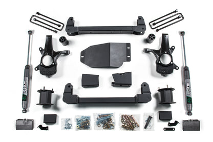 07-13 Chevrolet Silverado 1500 - GMC Sierra 1500 2WD 4.5 Inch Suspension Lift Kit, 3 Inch Rear Lift, Fox 2.0 Adventure Series Shocks Zone Offroad